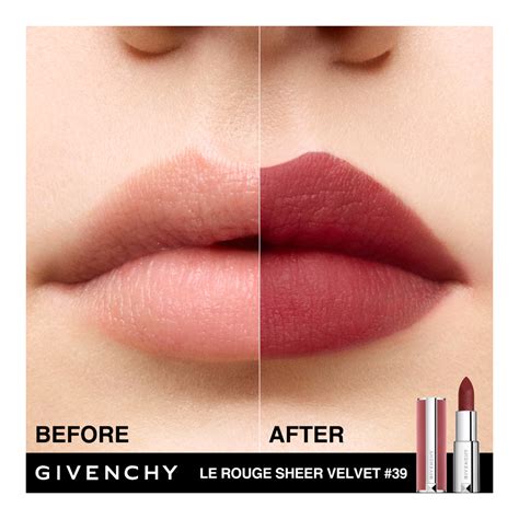 sephora givenchy lip|givenchy sheer velvet lipstick 18.